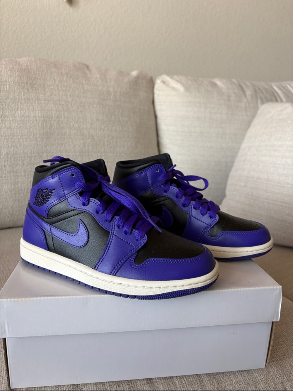 Nike Women's High-Top Sneakers in Purple and Black